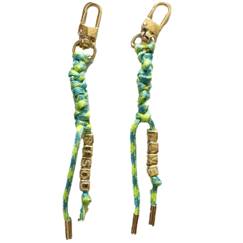 porte cle corde vert tresse maud fourier