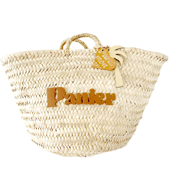 Panier straw basket by Maud fourier Paris