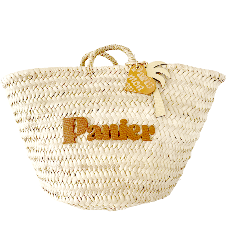 Panier straw basket by Maud fourier Paris