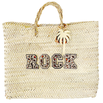 rock leopard straw basket by maud fourier