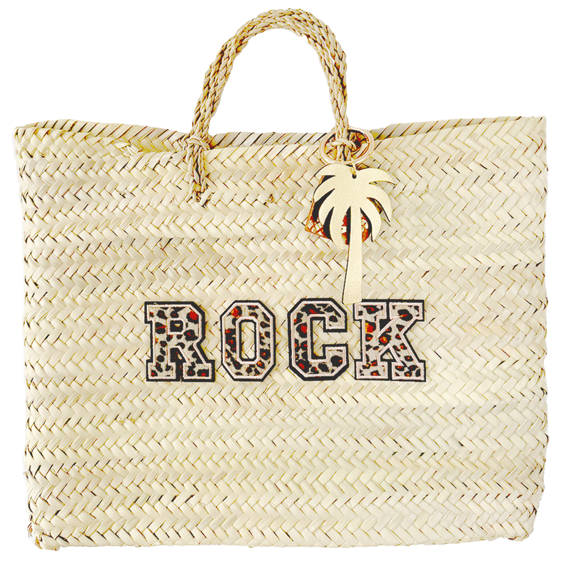 rock leopard straw basket by maud fourier
