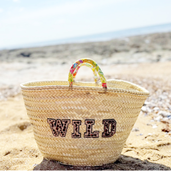 Leopard basket letters WILD - Maud Fourier Paris
