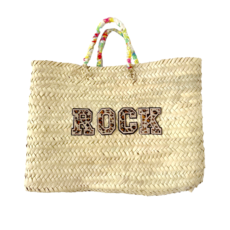 rock leopard straw basket by maud fourier