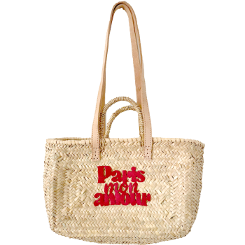 paris mon amour straw basket maud fourier