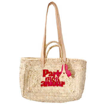 paris mon amour straw basket maud fourier