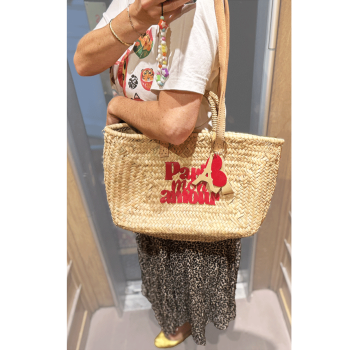 paris mon amour straw basket maud fourier