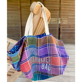 cabas plage tissu recycle my Summer Bag Maud Fourier