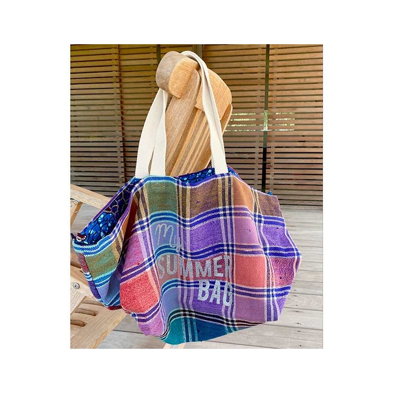 cabas plage tissu recycle my Summer Bag Maud Fourier