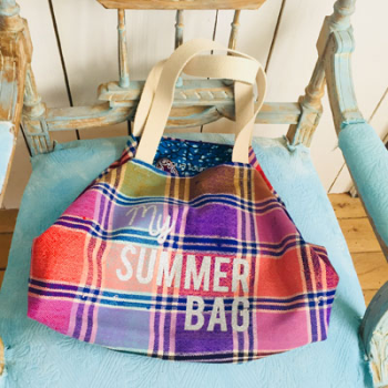 cabas plage tissu recycle my Summer Bag Maud Fourier