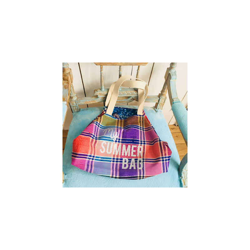 cabas plage tissu recycle my Summer Bag Maud Fourier
