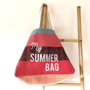 cabas plage tissu recycle my Summer Bag Maud Fourier