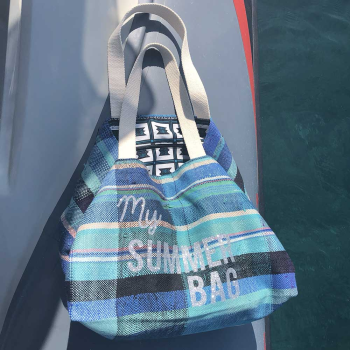 cabas plage tissu recycle personnalise Maud Fourier