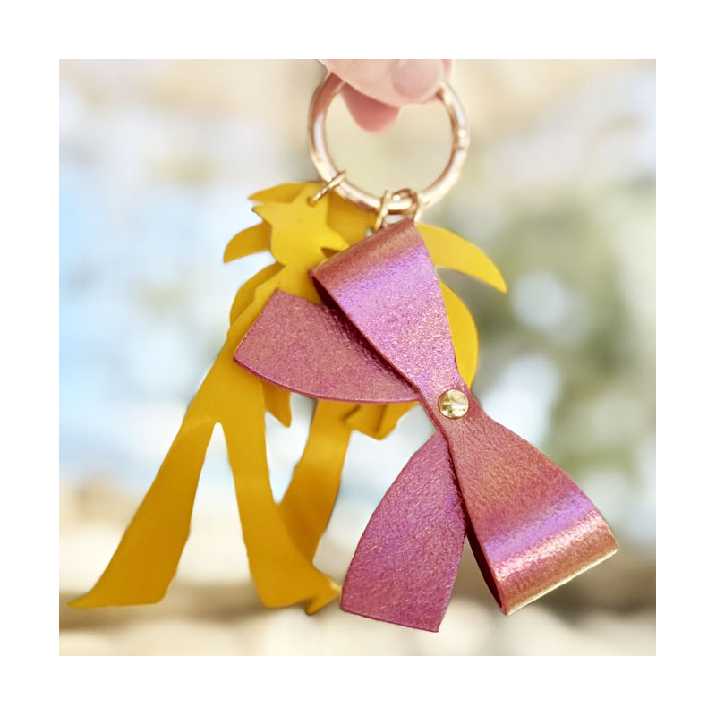 key ring jewel bag leather bow maud fourier