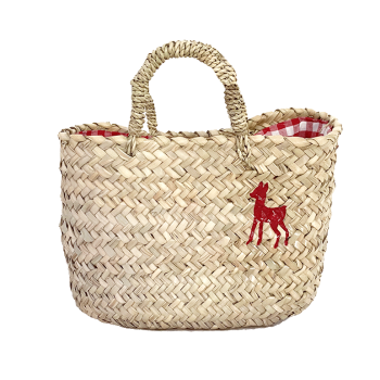 Ines de la Fressange panier peint par maud fourier