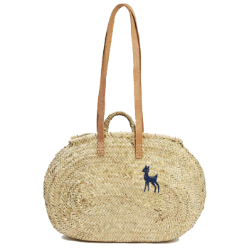 Ines de la Fressange Panier de Plage Léon marine- Maud Fourier Paris