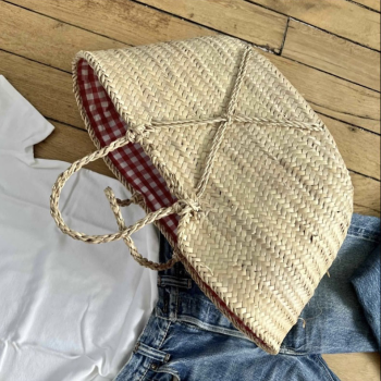 Red Vichy Basket by Ines de la Fressange Paris