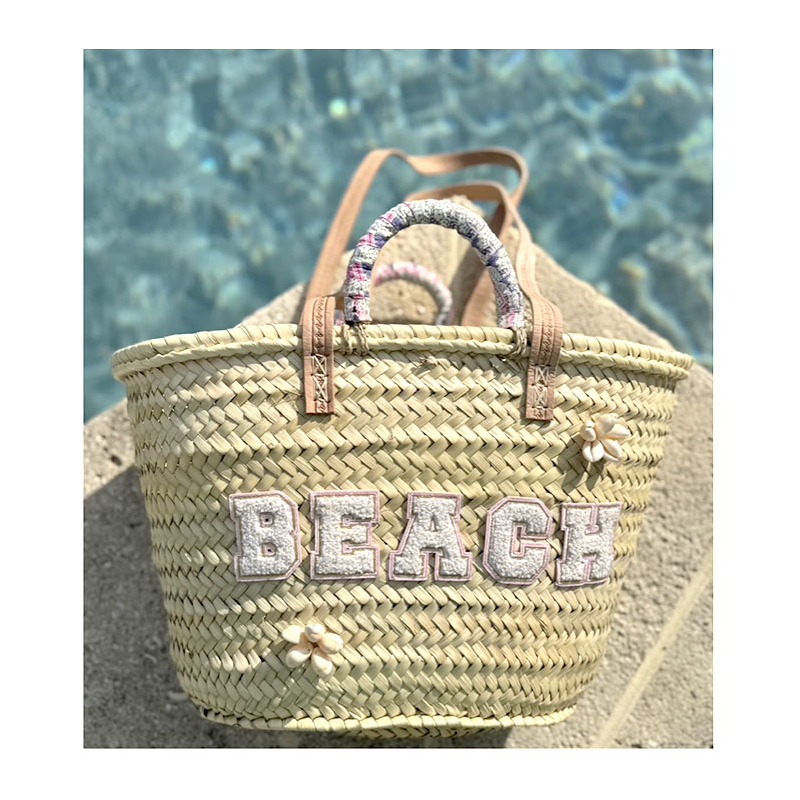 beach shells straw basket maud fourier