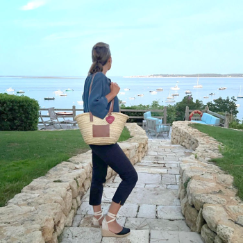 beach straw basket rosalie