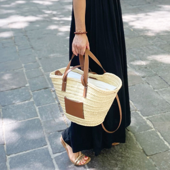 beach straw basket rosalie by maud fourier