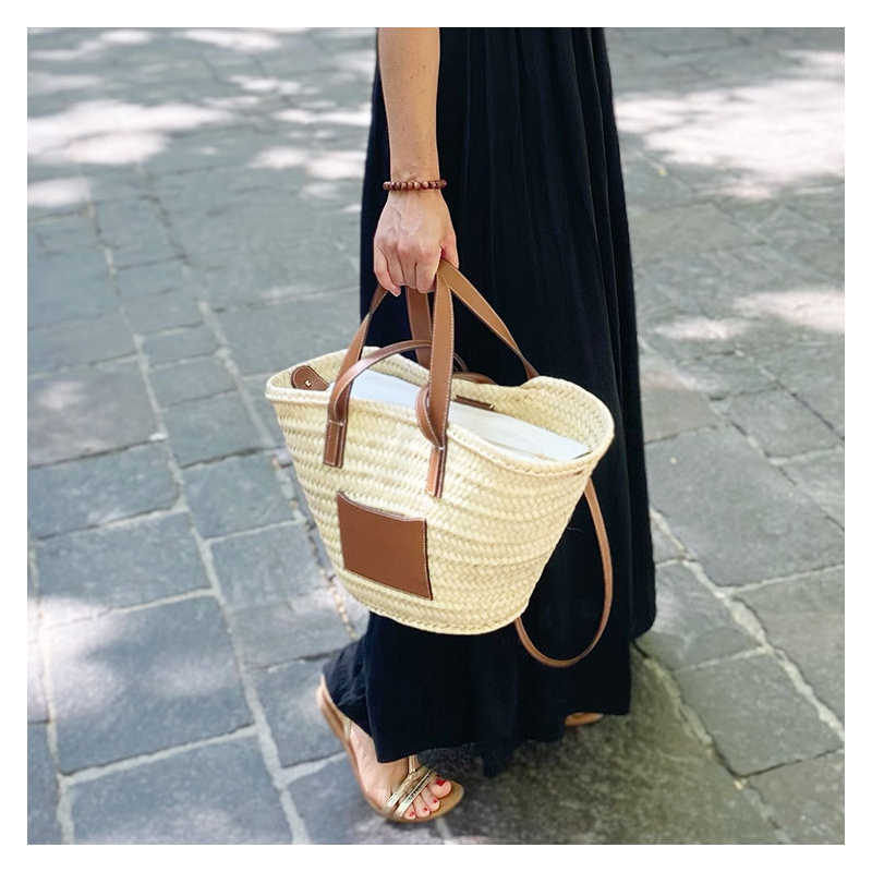 beach straw basket rosalie by maud fourier