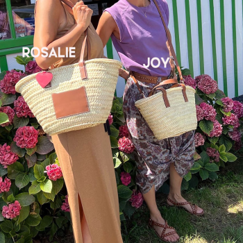 beach straw baskets by maud fourier