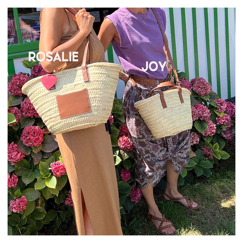 beach straw baskets by maud fourier