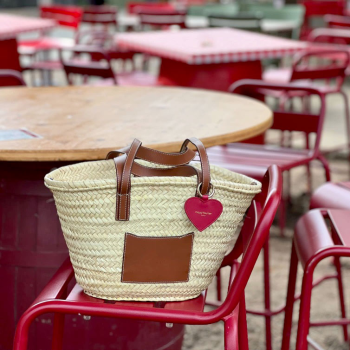 beach straw basket by maud fourier