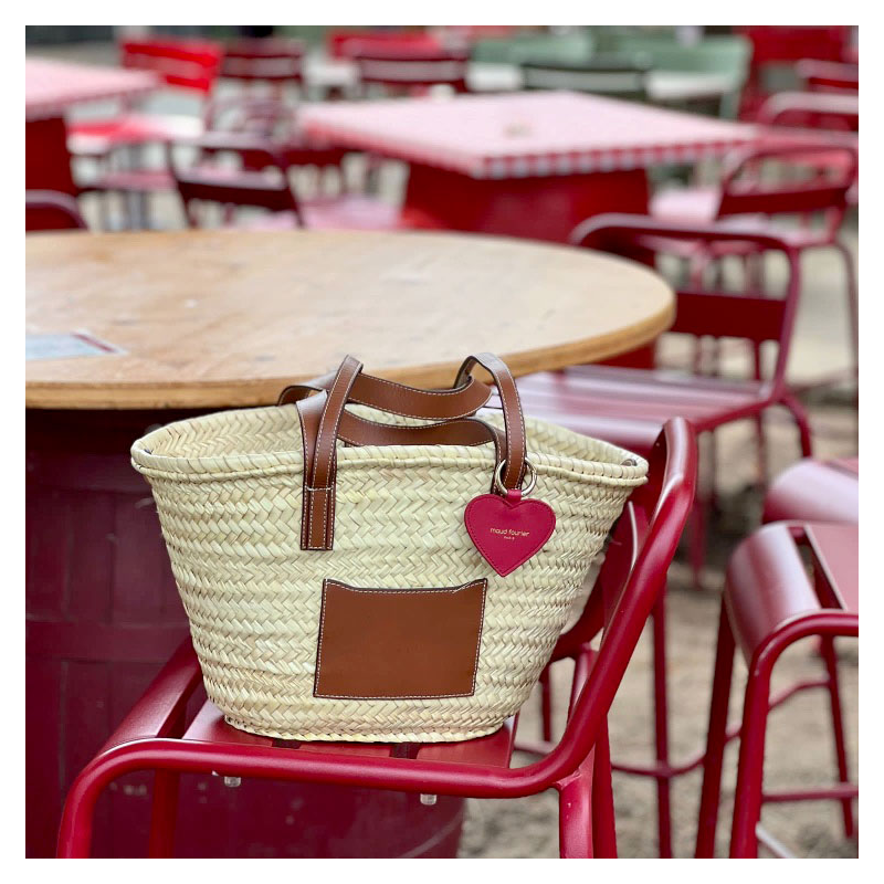 beach straw basket by maud fourier