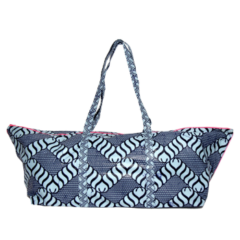 Sac de yoga en coton wax bleu ciel Maud Fourier Paris