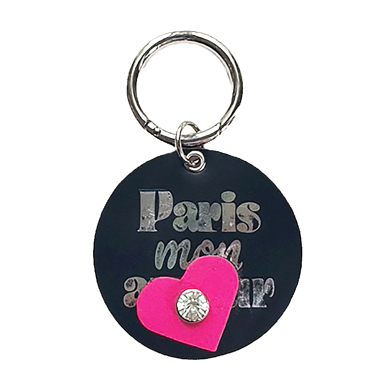 bijou de sac paris mon amour cuir marquage argent