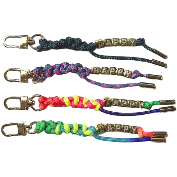bijou de sac porte cle corde tresse happy maud fourier