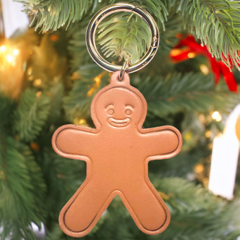 keyring ginger-charm-metal-gold-or-silver