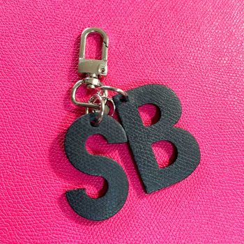 Accessoire unique pour housse ordinateur/iPad, cuir upcyclé bicolore