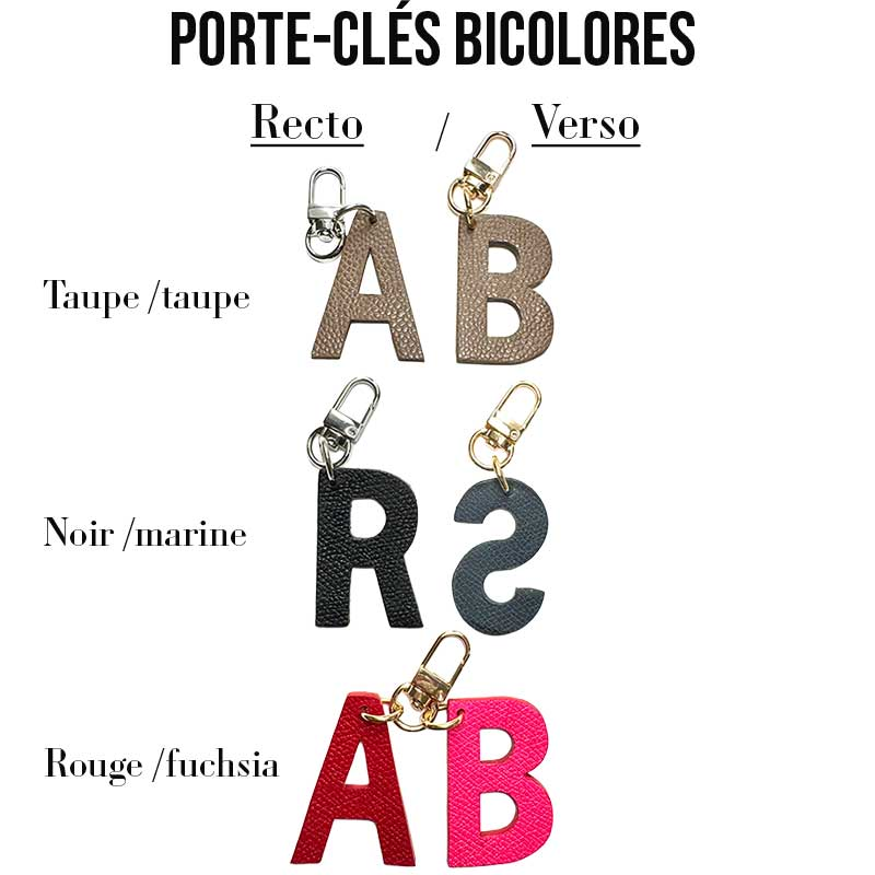 Bijou de sac lettre personnalisée, pièce unique, Made in France