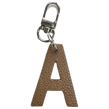 Upcycled leather keychain, premium finish, Made in France