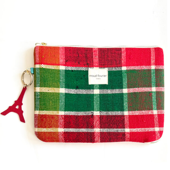 13'' laptop sleeve recycled fabric maud fourier paris made in france