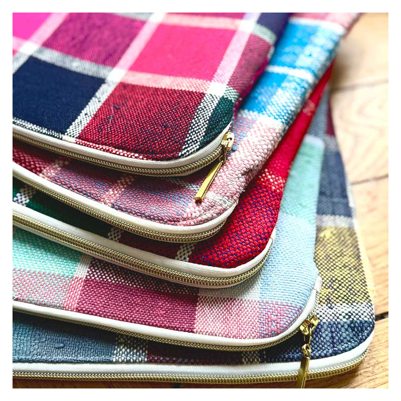 13'' laptop sleeve recycled fabric maud fourier paris