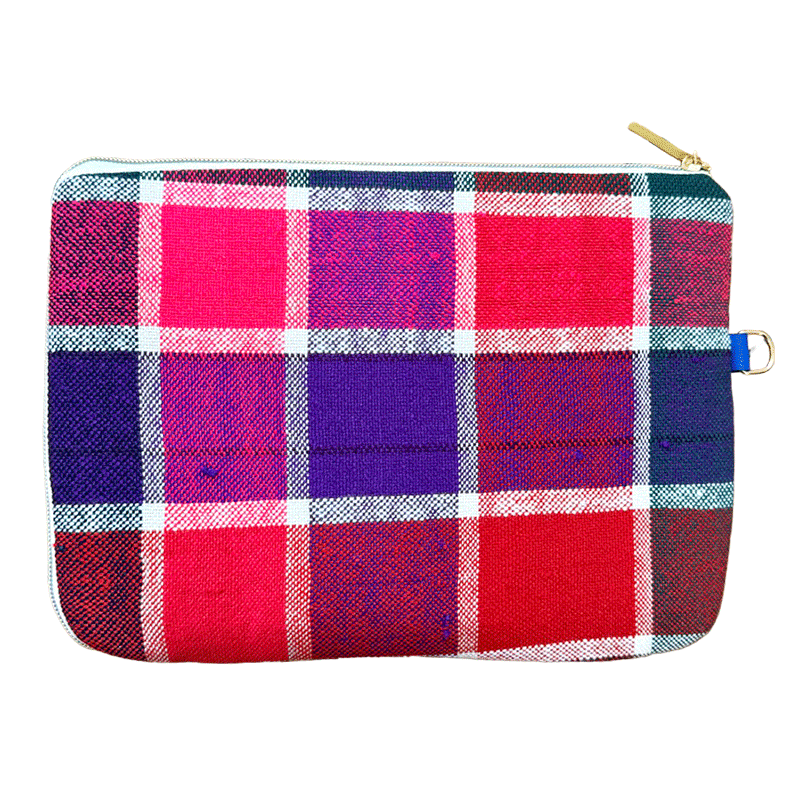 Artisan tablet sleeve, unique pattern, Made in France