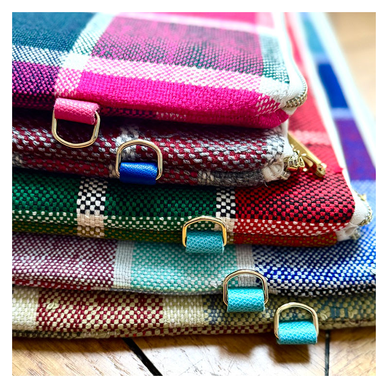 Handmade iPad 9.7–11" sleeve, upcycled Berber fabric, unique piece made in france