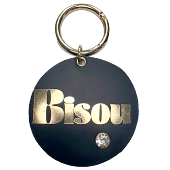 porte clé paris mon amour cuir teinture tranche