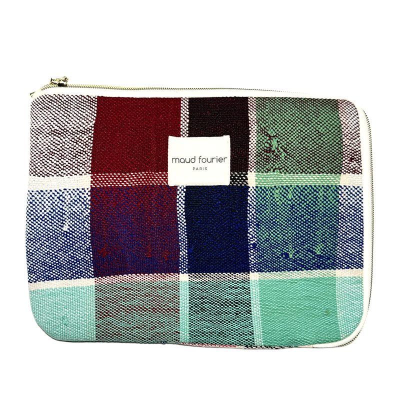 Housse iPad avec fermeture zippée en L et anneau D latéral