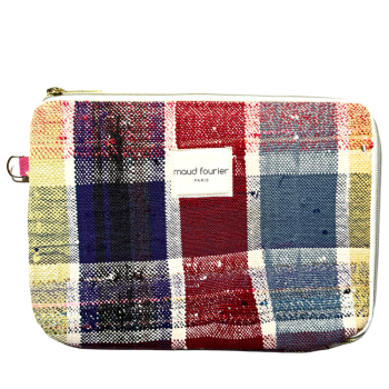 grey details Handmade iPad 9.7–11" sleeve, upcycled Berber fabric, unique piece