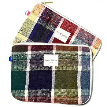 grey details Handmade iPad 9.7–11" sleeve, upcycled Berber fabric