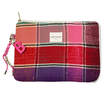 13'' laptop sleeve recycled fabric maud fourier paris