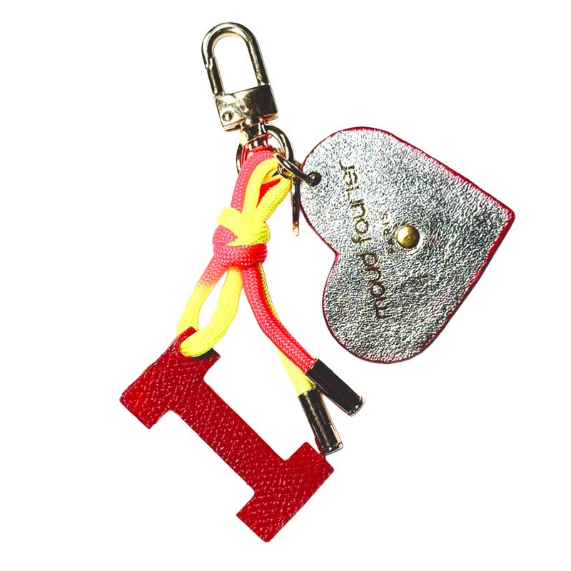 porte clé lettre personnalisée, pièce unique, Made in France