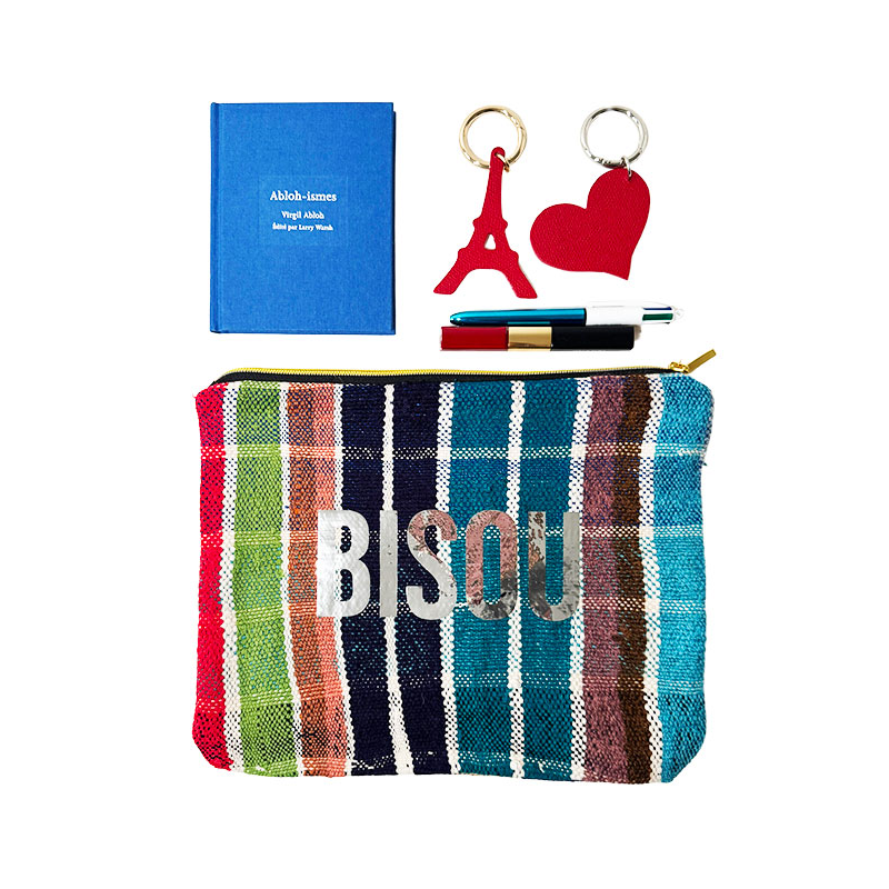 Trousse maquillage upcyclée Bisou Maud Fourier Paris