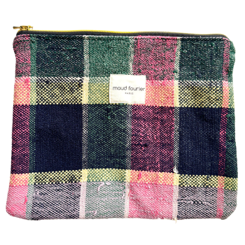 multicolore Make up pouch handmade in france