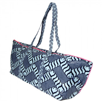 sac tapis de yoga coton bleu maud fourier paris