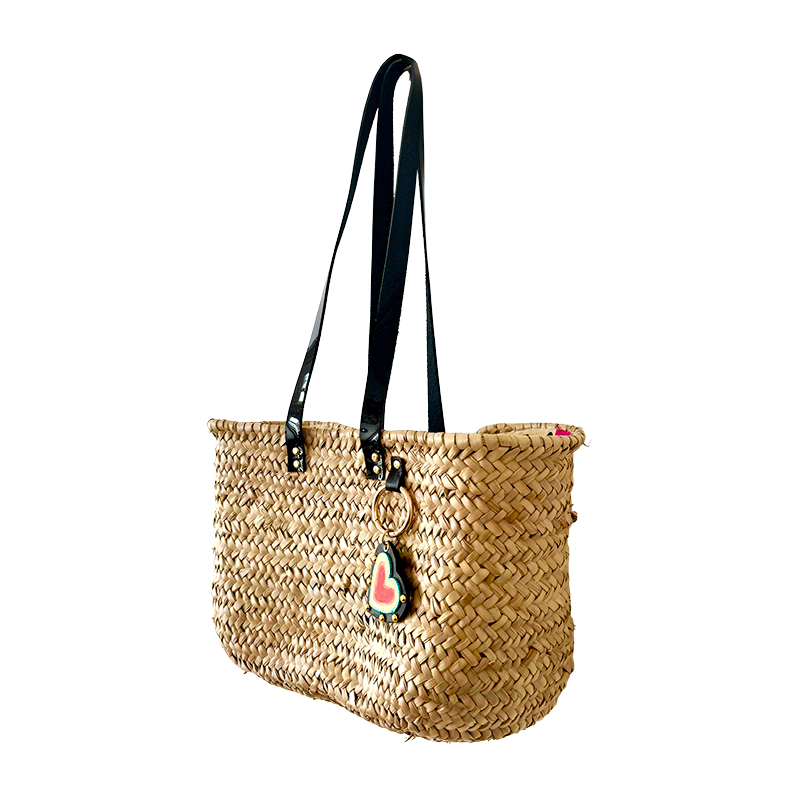 leather charm holder basket sacred heart included