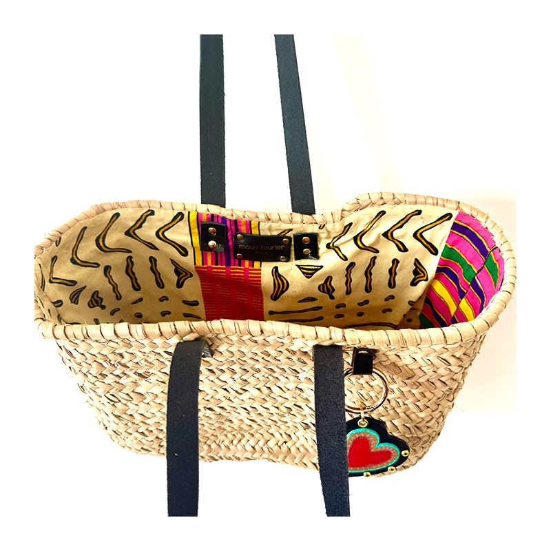 wax cotton lining handcrafted paris basket